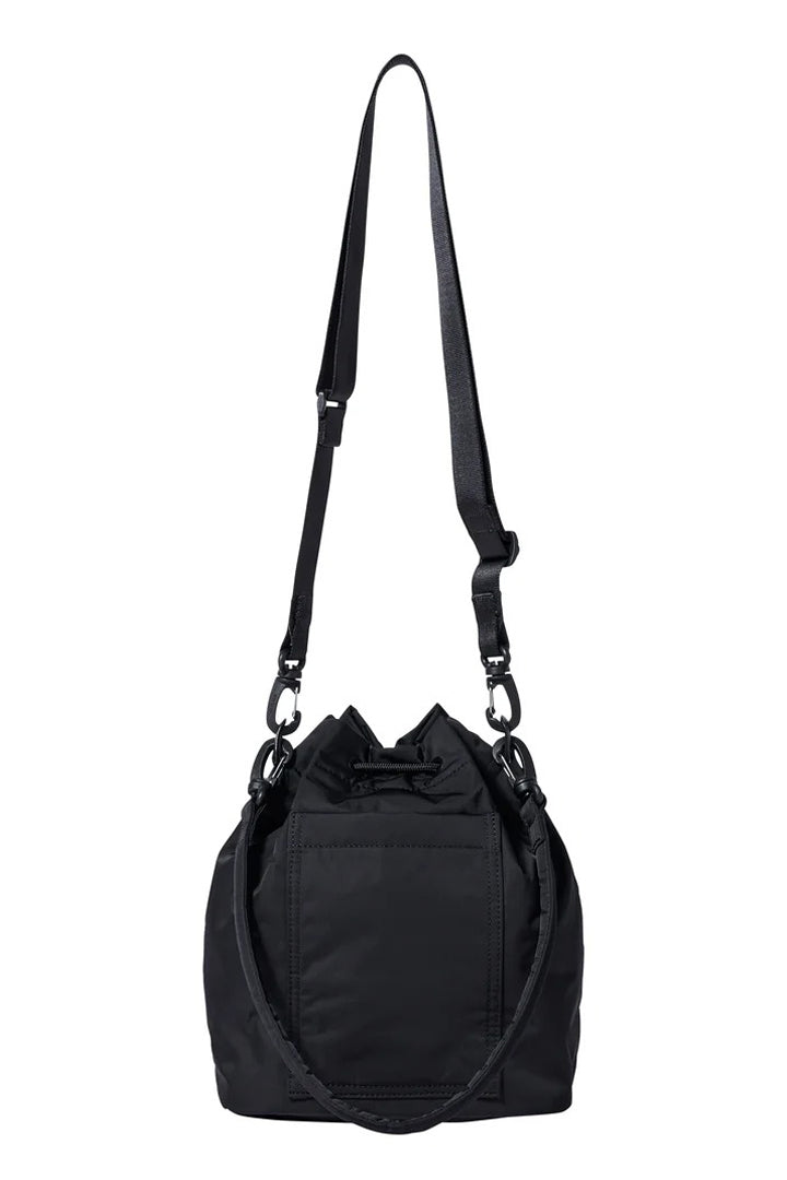 DRAWSTRING SHOULDER BAG / BLK