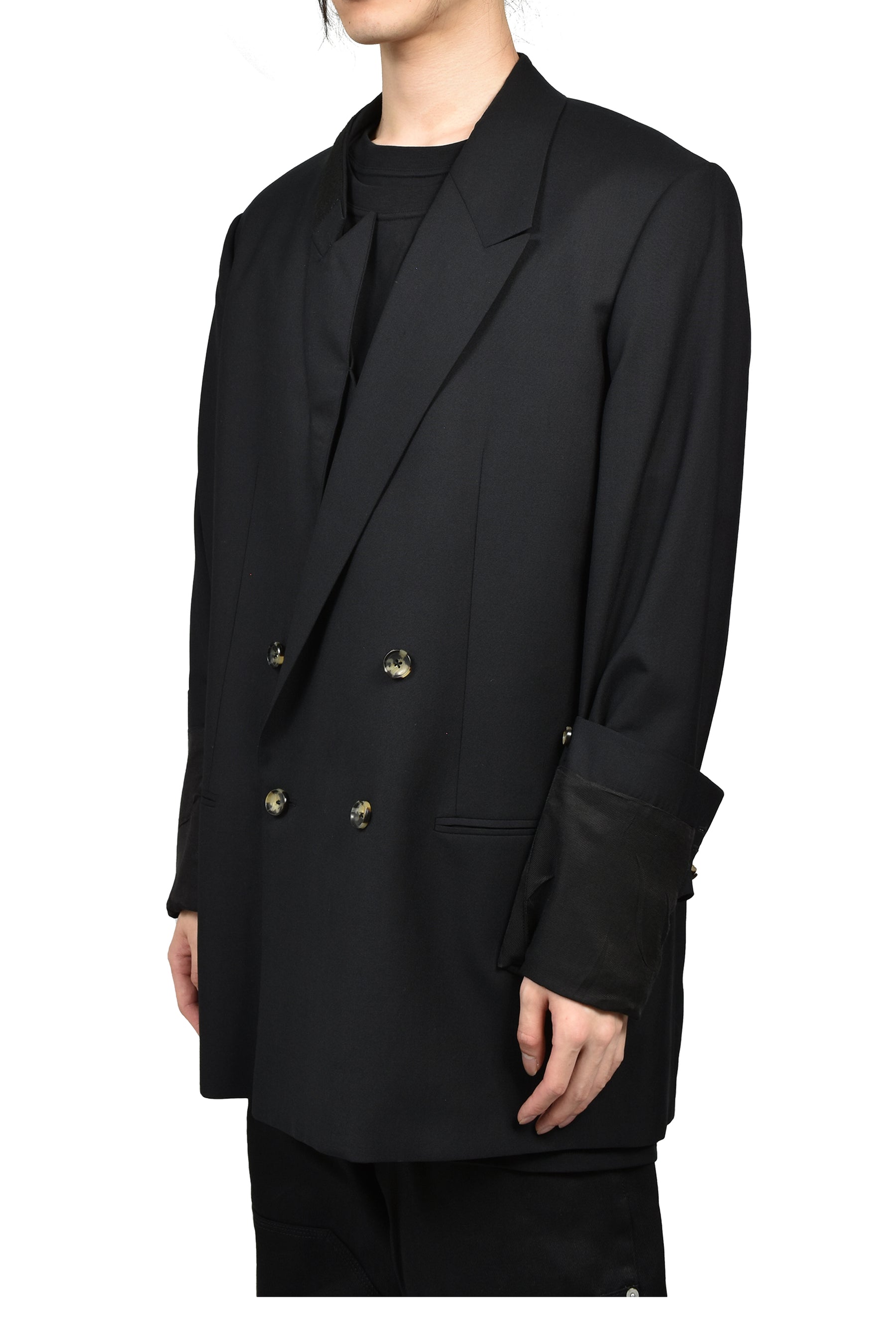 SOFT SHOULDER LARGE DB JACKET / BLK
