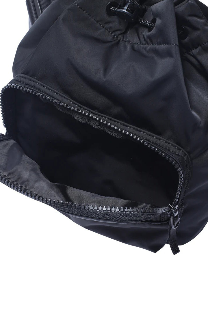DRAWSTRING SHOULDER BAG / BLK