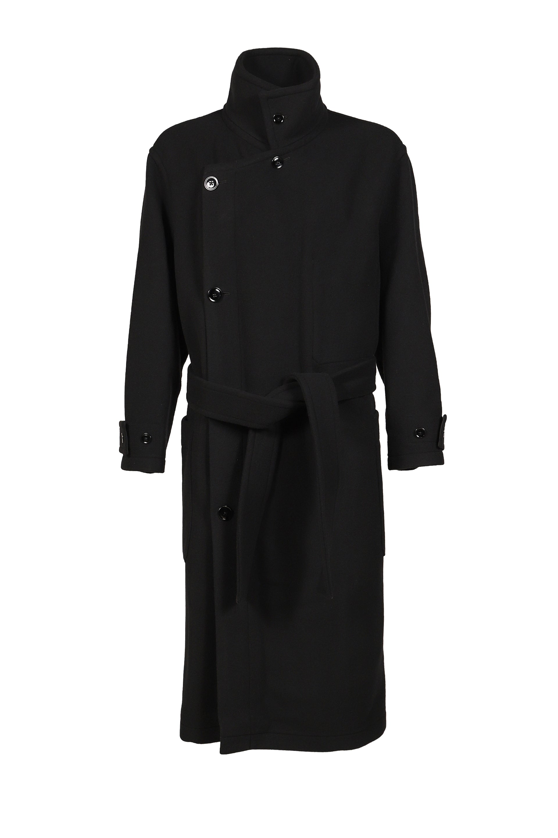 WRAP COAT / BLK