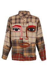 PATCHWORKED FLANNEL / RED MULTI