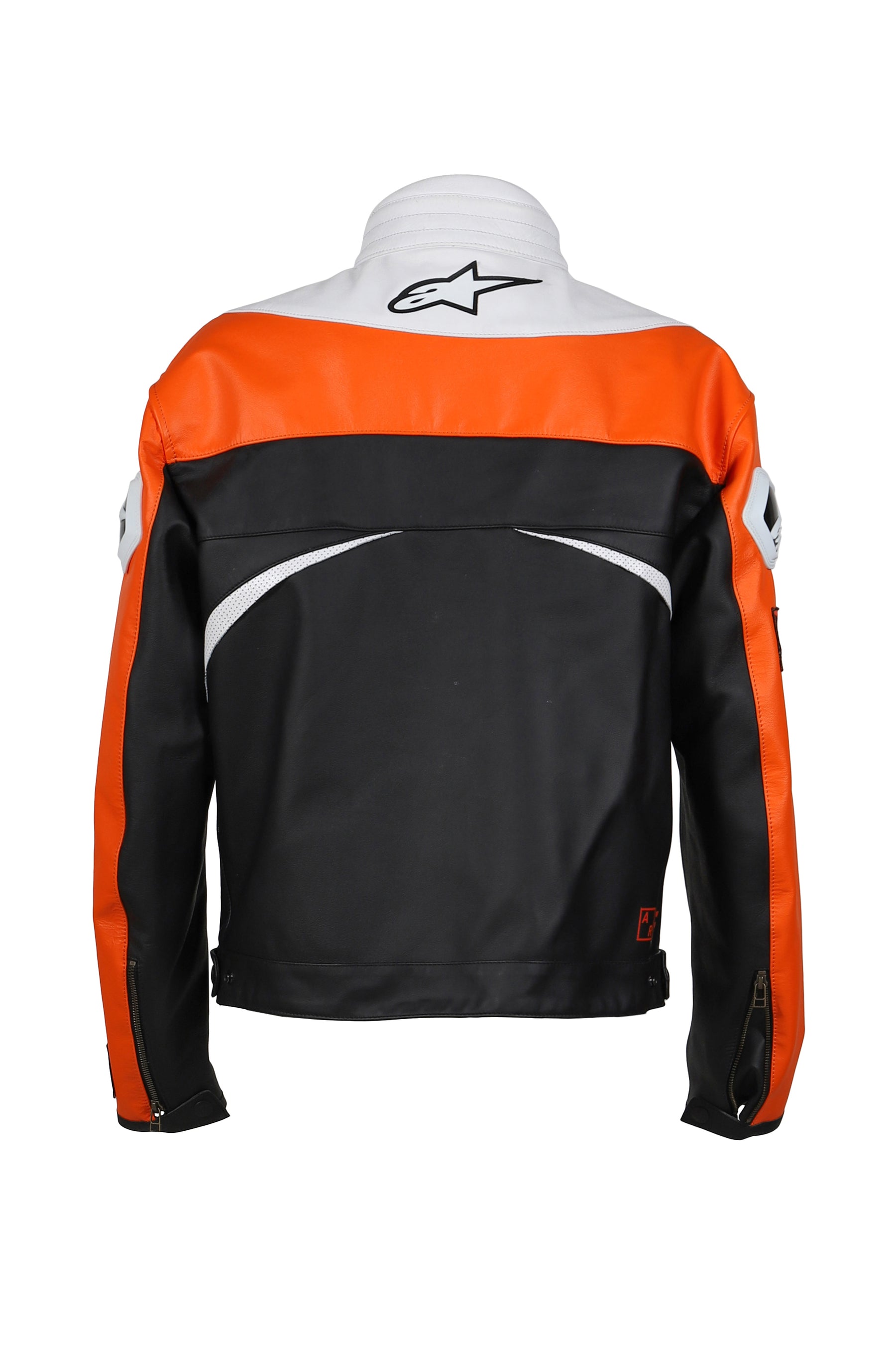 RACE CRAFT LEATHER JACKET / ORG 