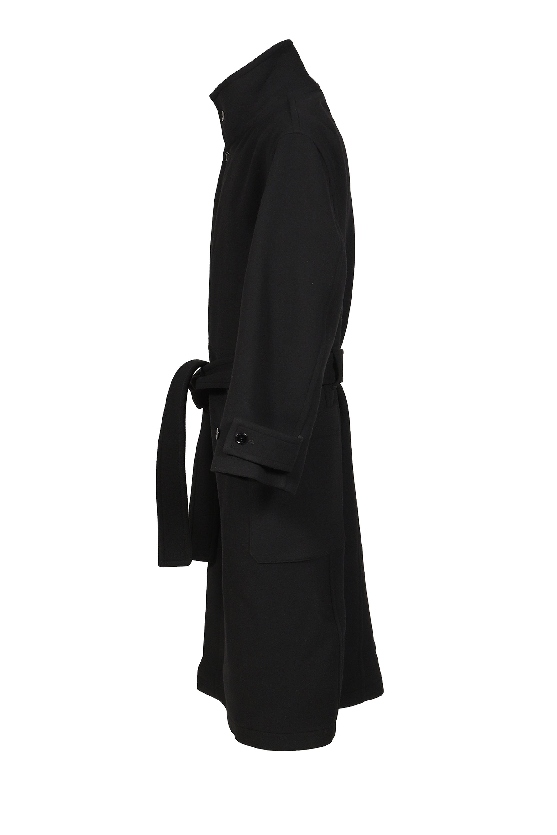 WRAP COAT / BLK