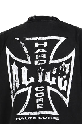 MOTO COUTURE SS T-SHIRT (EXCLUSIVE) / BLK