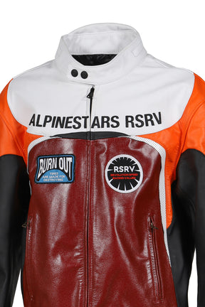 RACE CRAFT LEATHER JACKET / ORG 