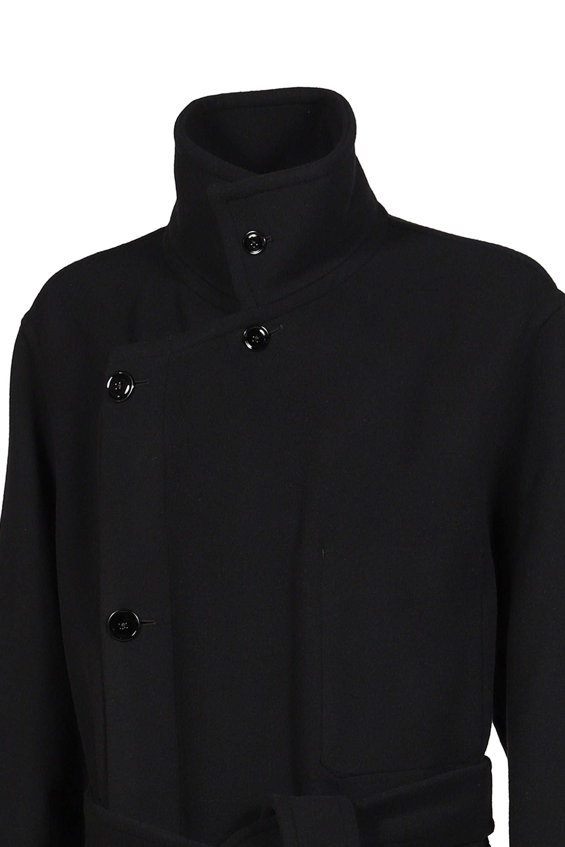 WRAP COAT / BLK