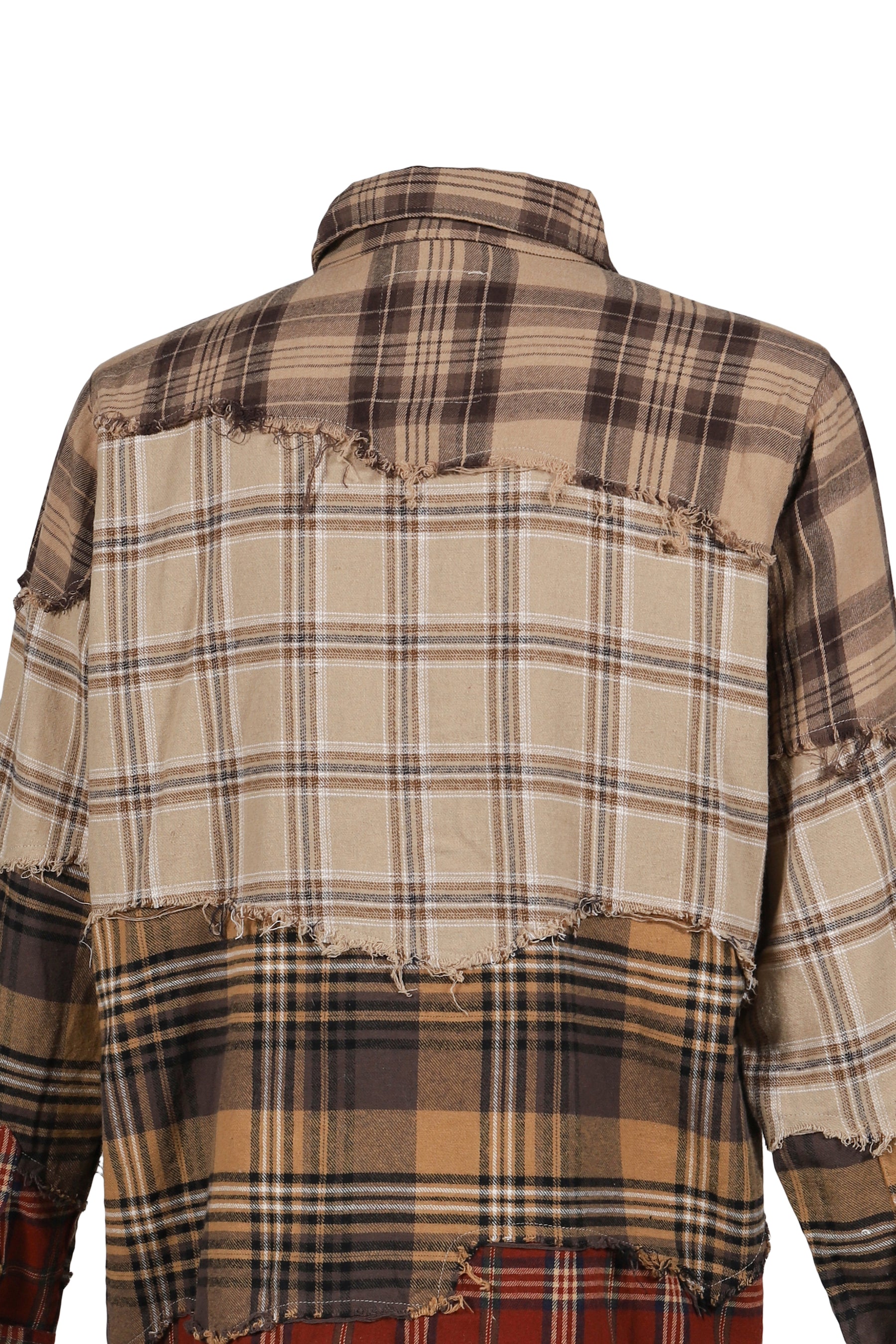 PATCHWORKED FLANNEL / RED MULTI