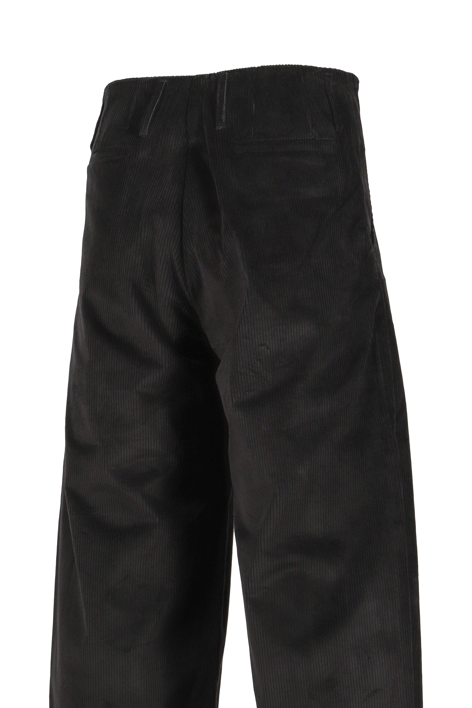 WIDE LEG PLEATED TROUSER / BLK