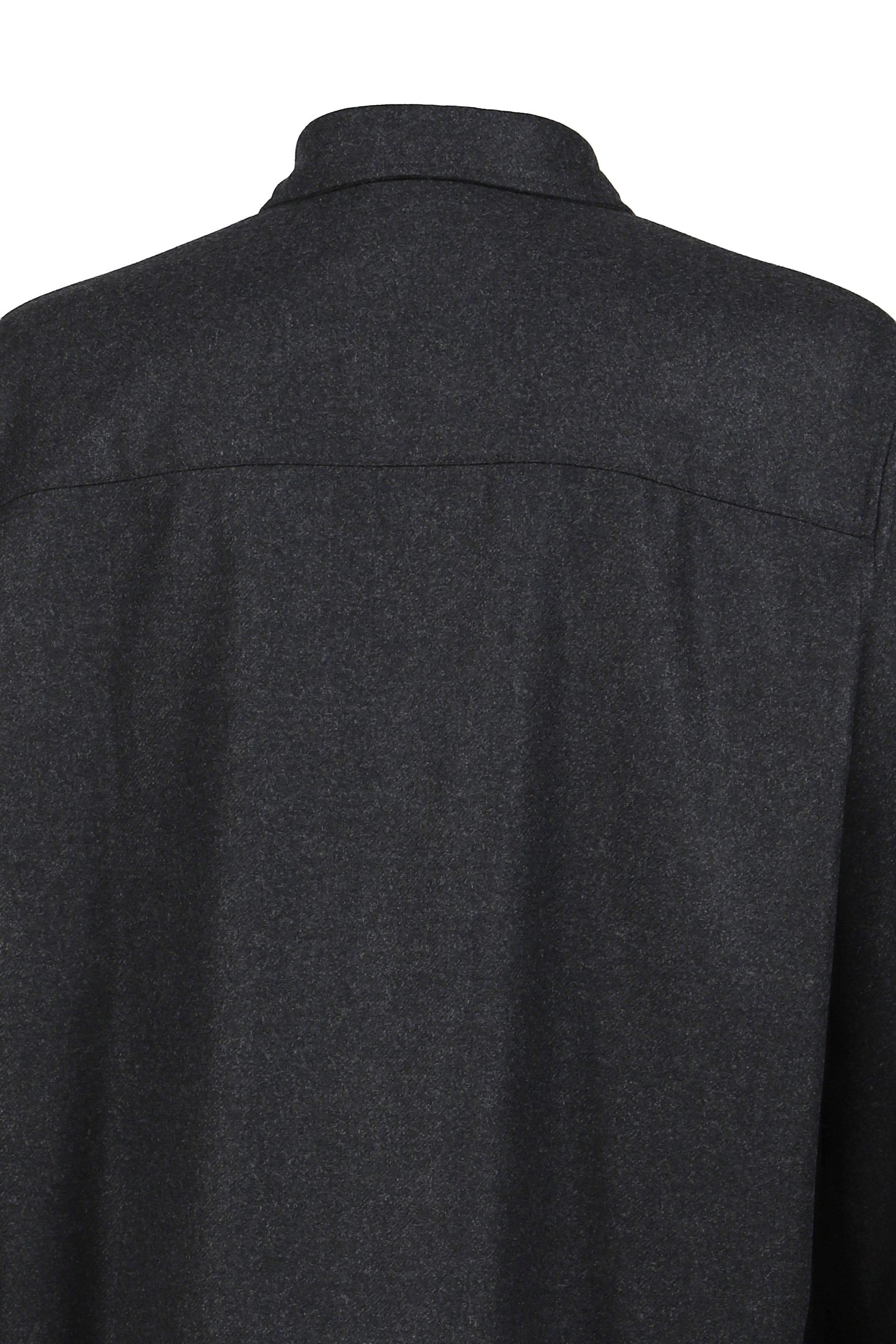 SERGE - WOOL LONG SLEEVED SHIRT / DARK GRY
