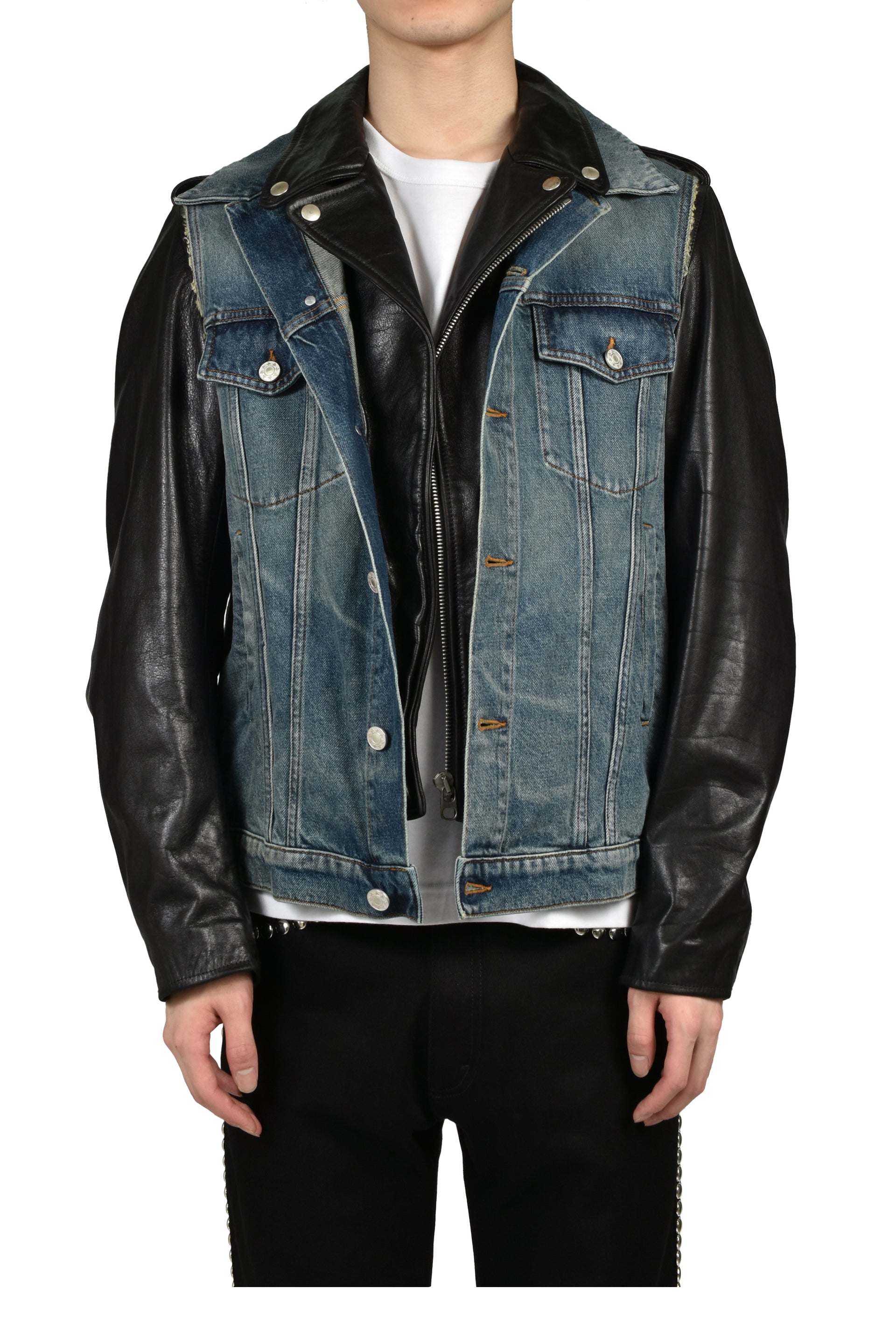 BIKERCLUB JACKET / BLK MECHANIC BLU