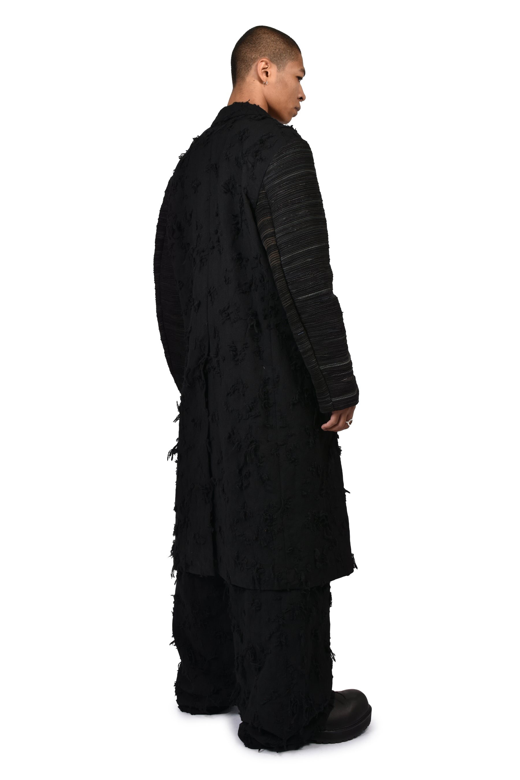 BORO JACQUARD OFFICER COAT / BLK