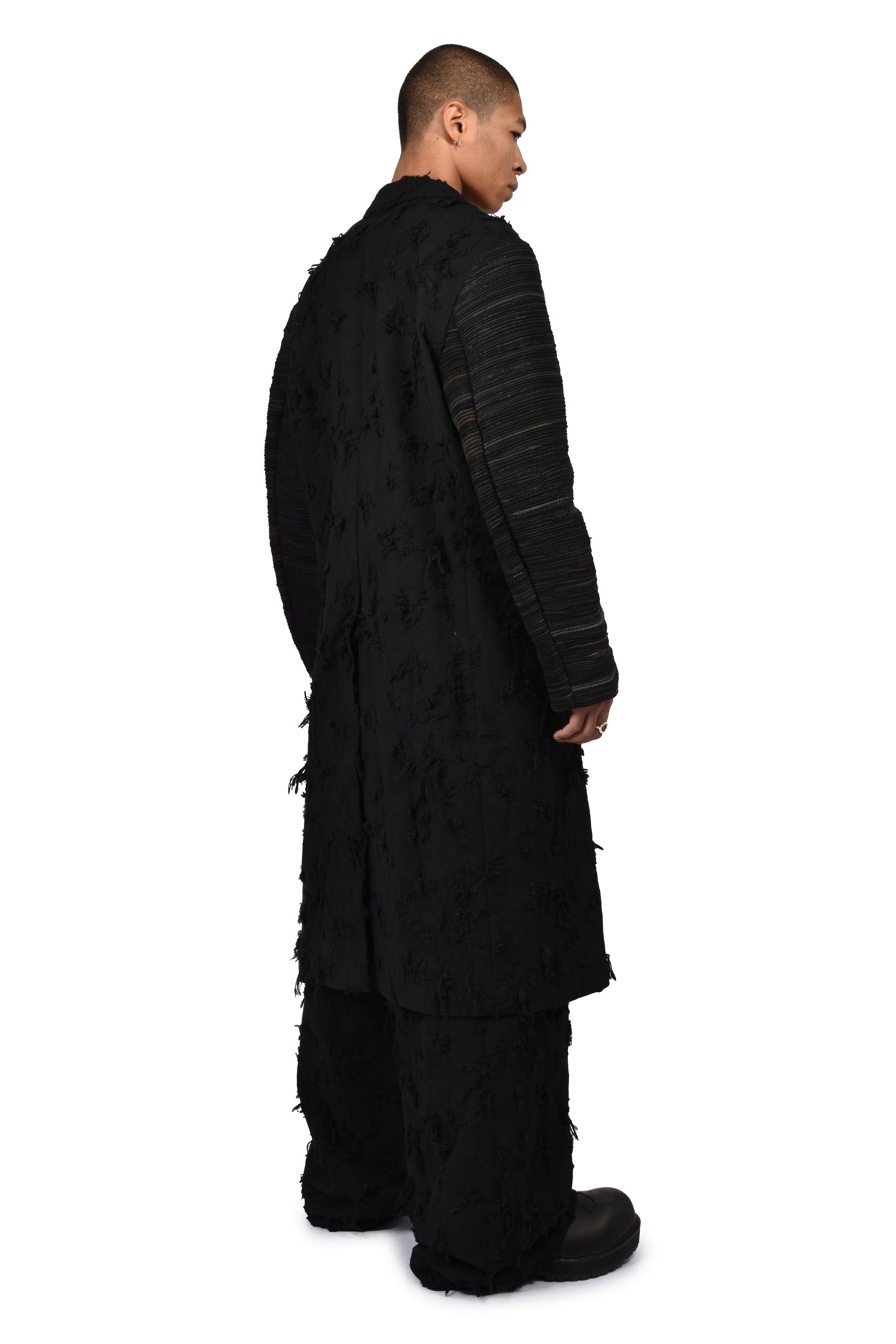 BORO JACQUARD OFFICER COAT / BLK