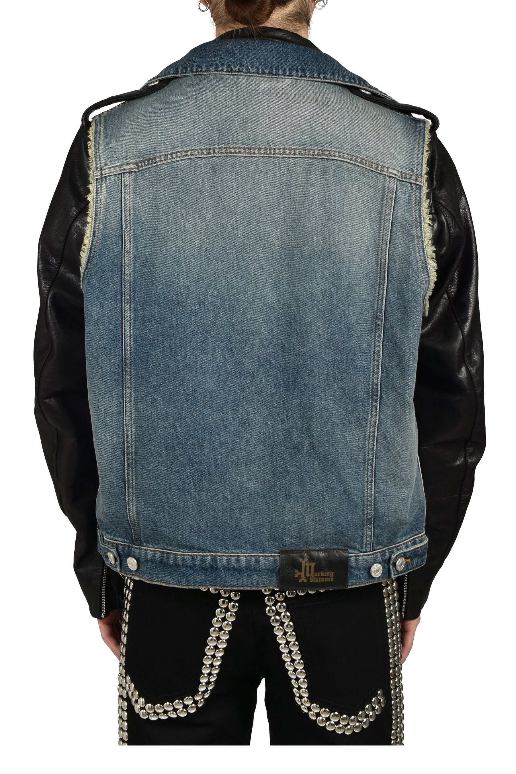 BIKERCLUB JACKET / BLACK MECHANIC BLUE