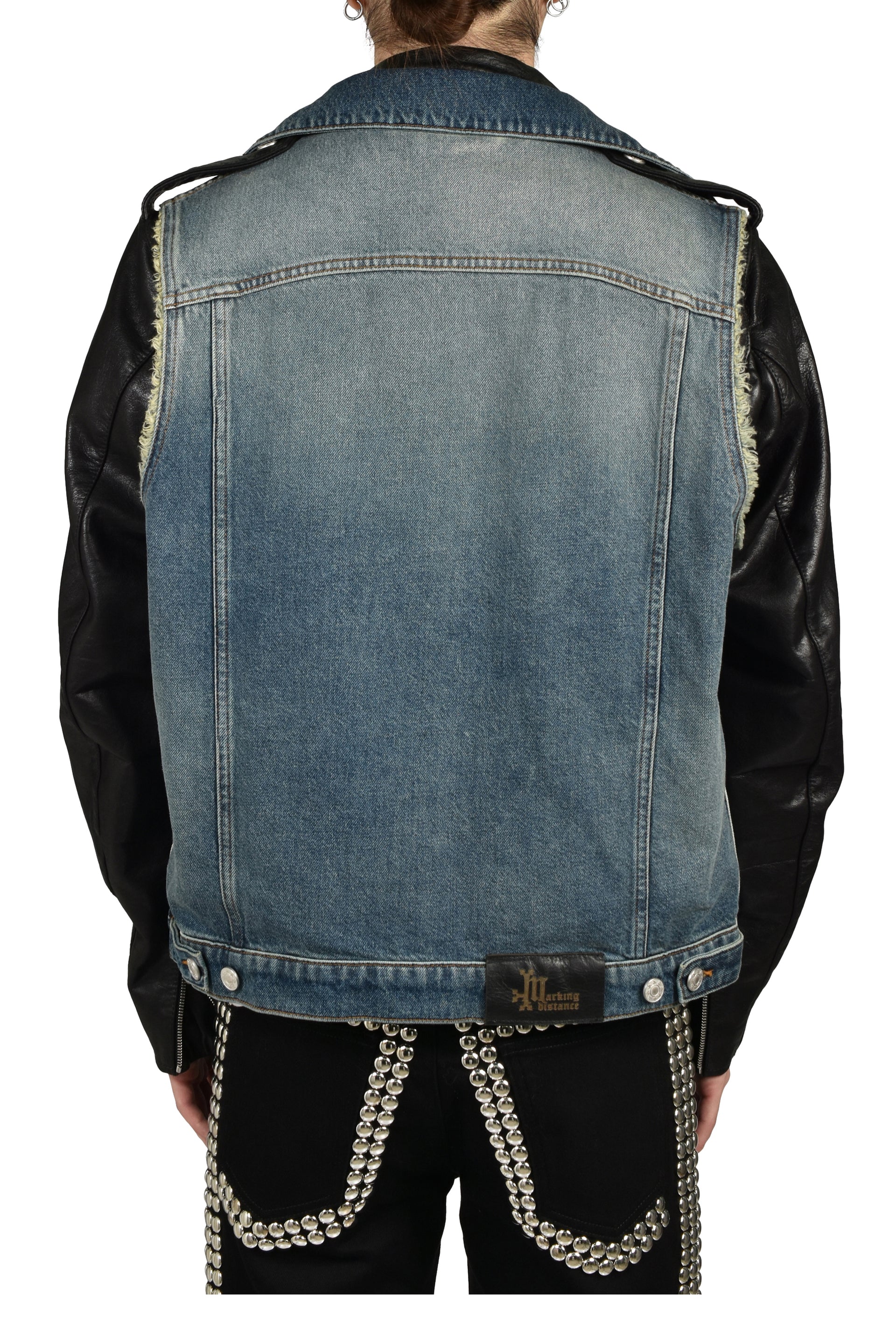 BIKERCLUB JACKET / BLK MECHANIC BLU