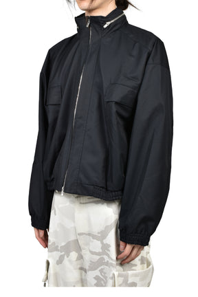 REIA HOODED WORK JACKET / CARBON BLK
