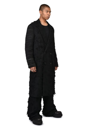 BORO JACQUARD OFFICER COAT / BLK