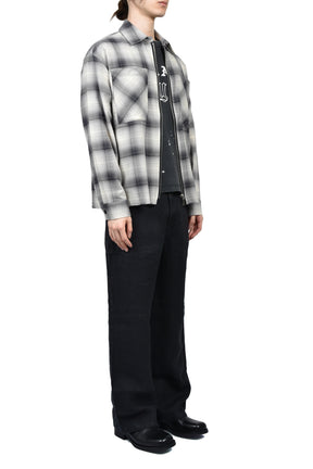 RAW SUMMER FLANNEL / BLK/ECRU