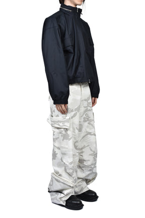 REIA HOODED WORK JACKET / CARBON BLK