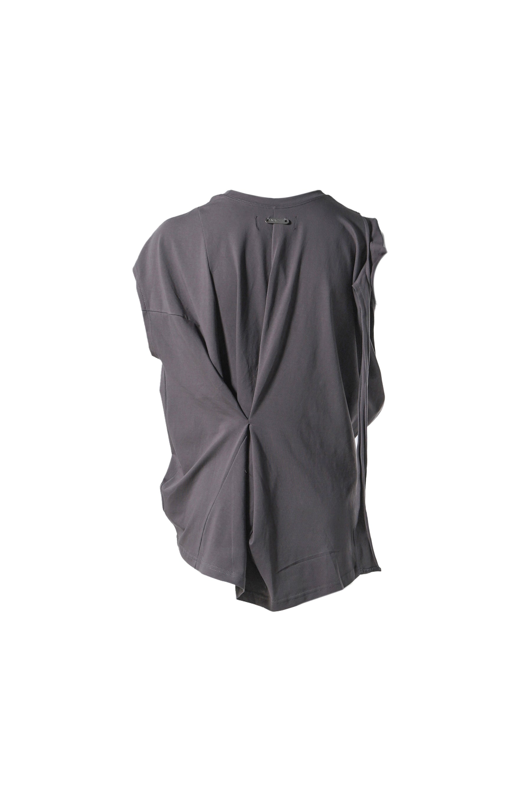 MULTIWAY TIE T-SHIRT (UNISEX) / CHARCOAL