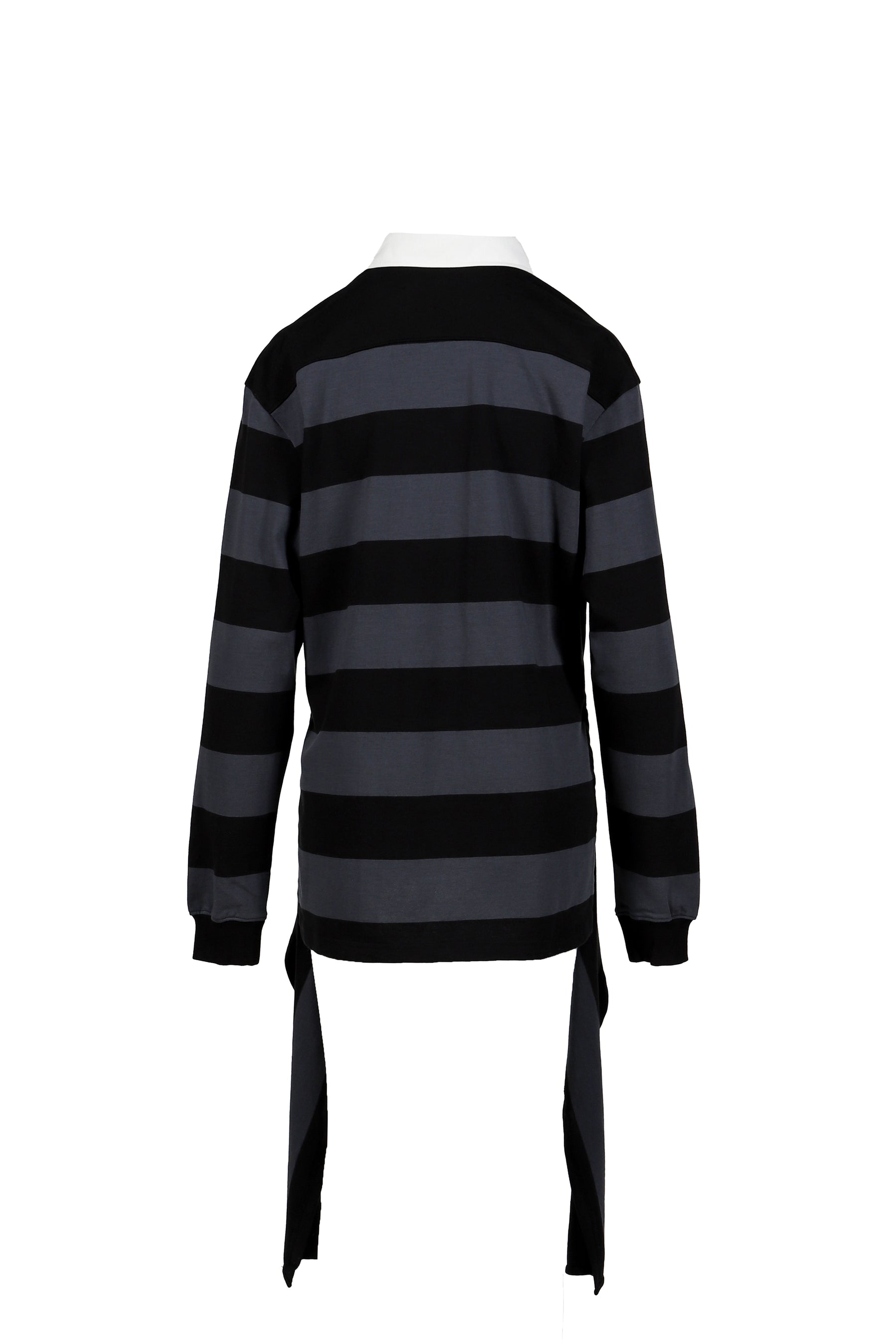 STRIPE TRIM RUGBY SHIRT / CHA 