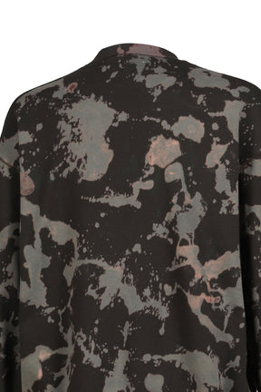 CORD EMBROIDERED COTTON BLEACH CREWNECK SWEATER 'BONES / MULTI