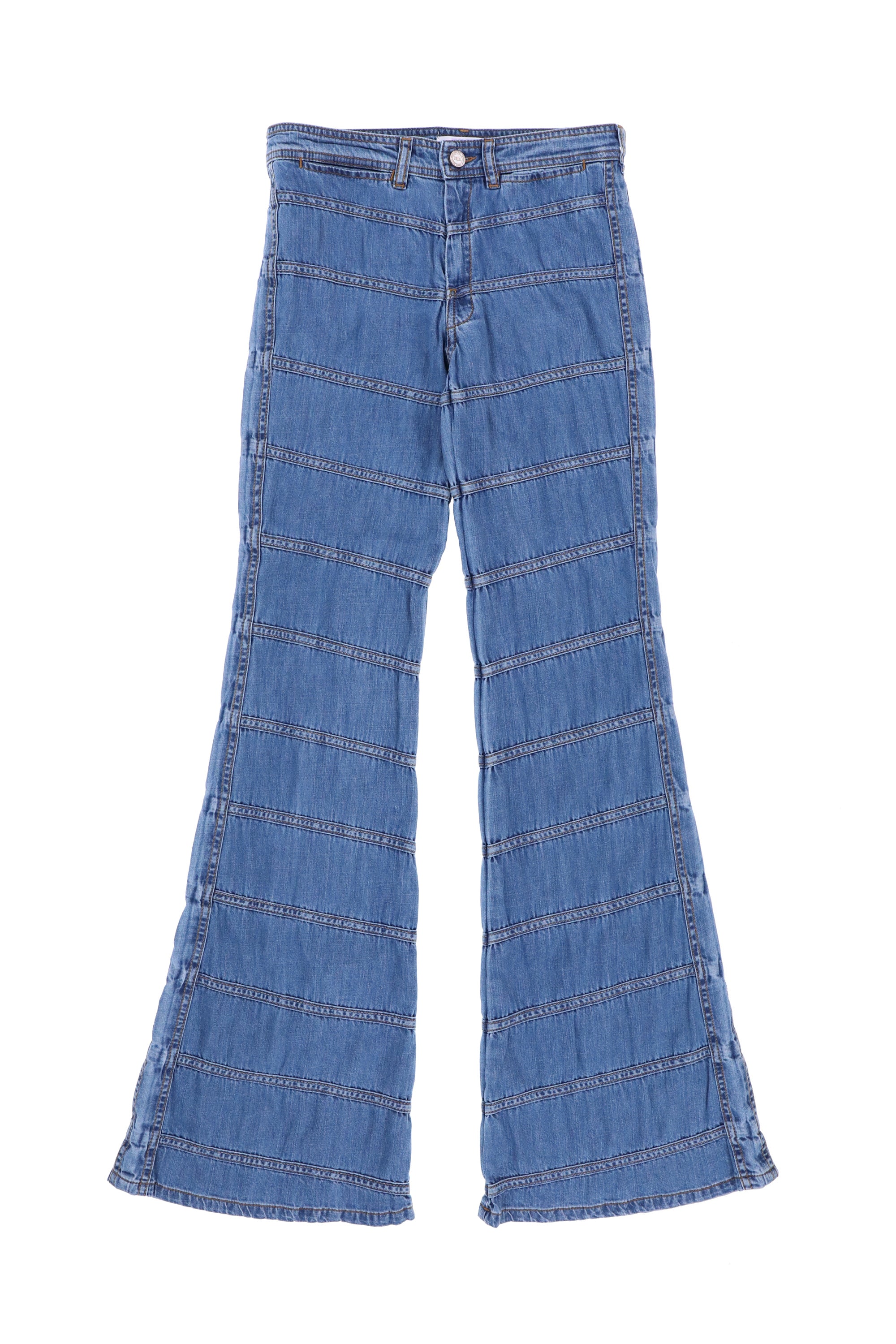 ERL イーアールエル FW23 RUCHED JEANS / BLU -NUBIAN