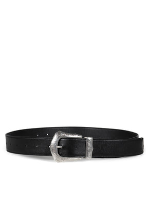 BUCKLE WIDE BELT / BLK