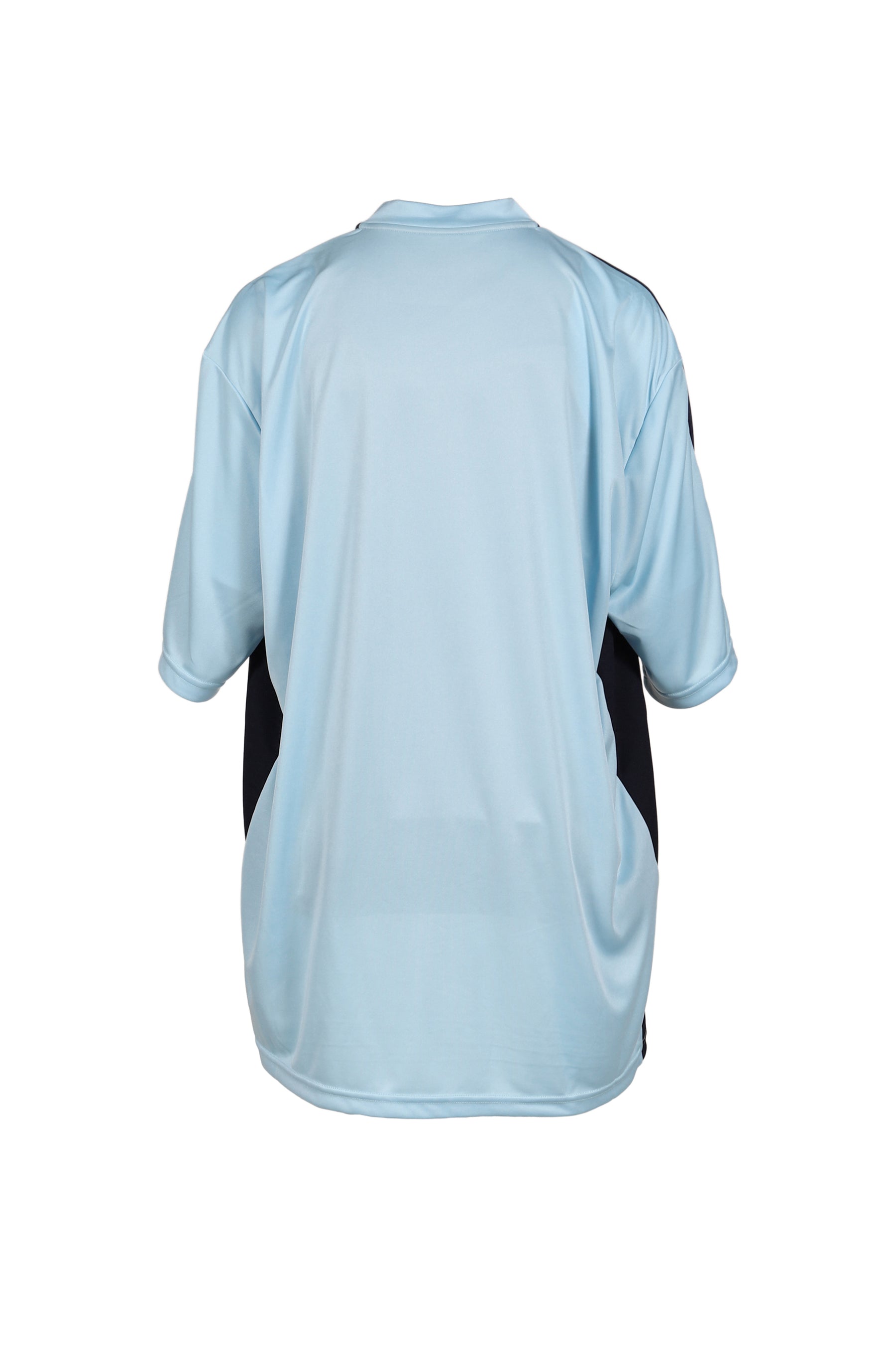 WOMEN'S HALF STRETCH FOOTBALL TOP / BLUE LIGHT BLUE