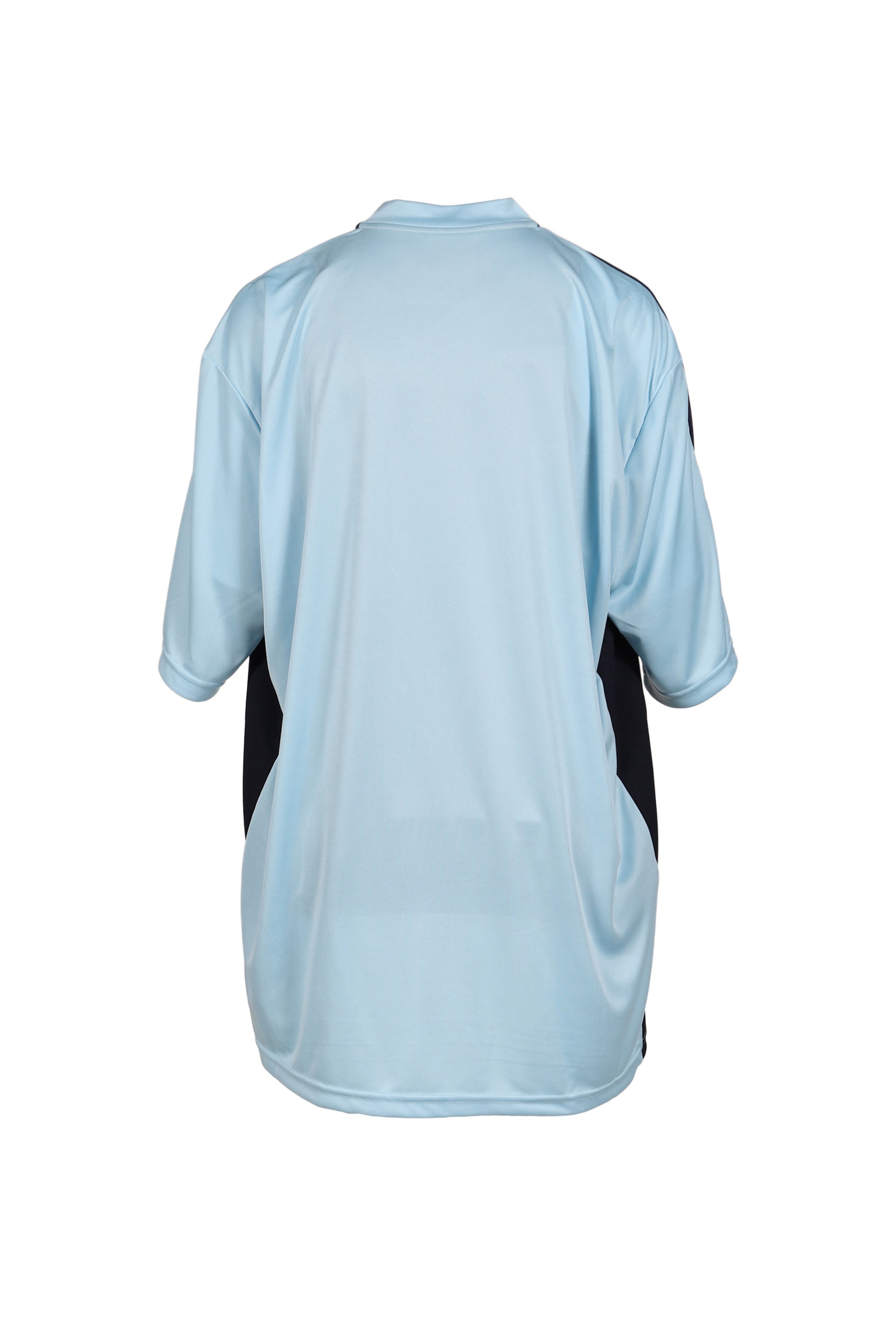 WOMENS HALF STRETCH FOOTBALL TOP / BLU LIGHT BLU