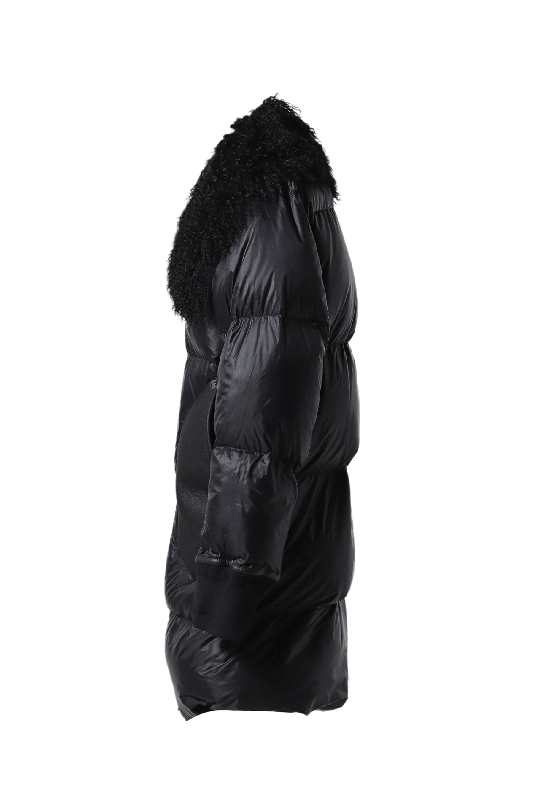 "ARROGANT" LONG DOWN JACKET / BLK