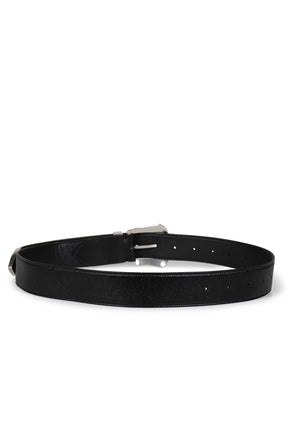 BUCKLE WIDE BELT / BLK