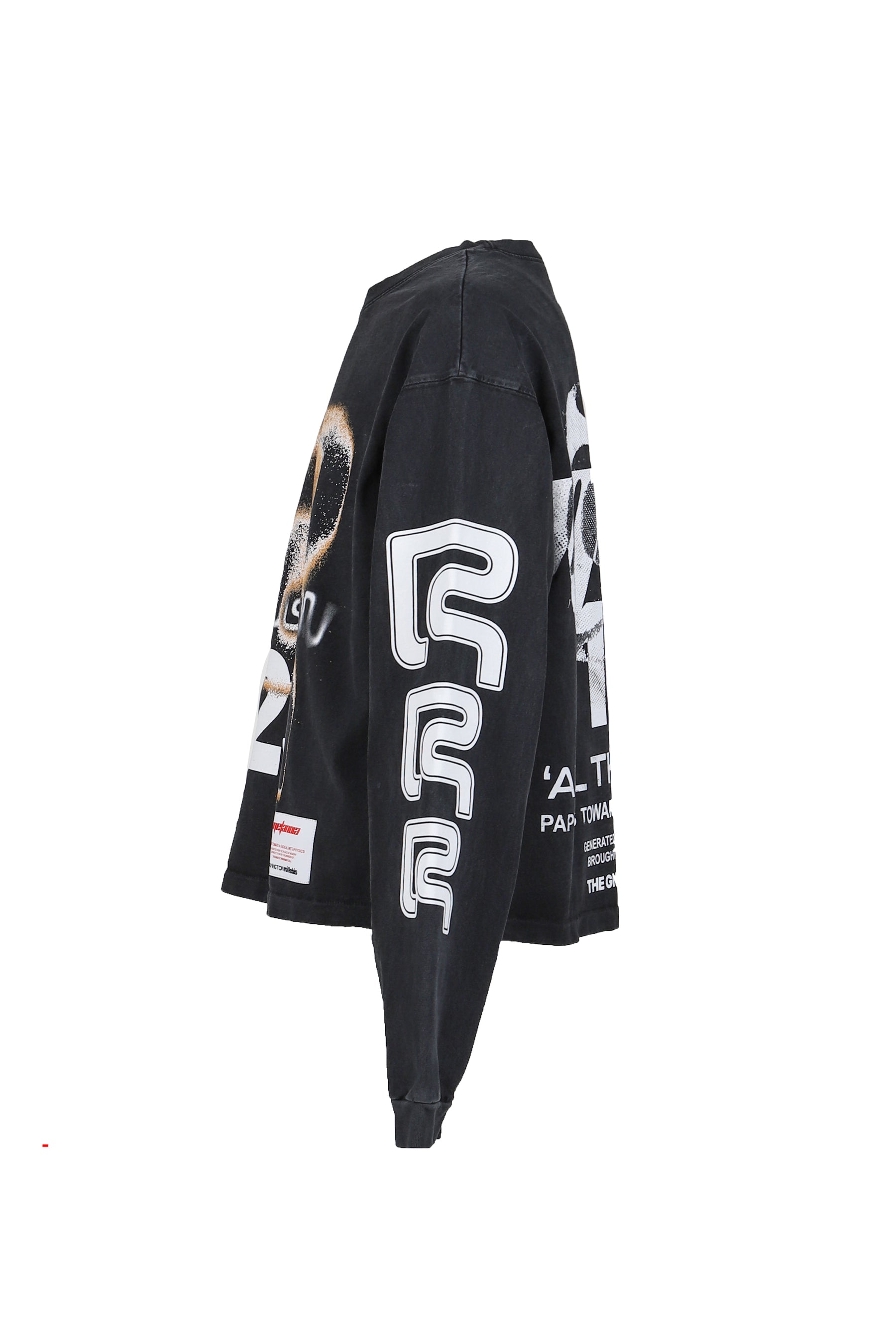 META ALMA CVA LS TEE / VTG BLK / RUST