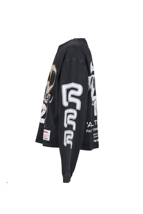 META ALMA CVA LS TEE / VTG BLK / RUST