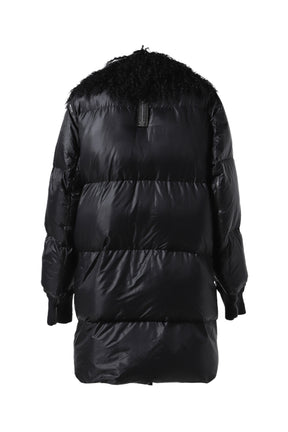 "ARROGANT" LONG DOWN JACKET / BLK