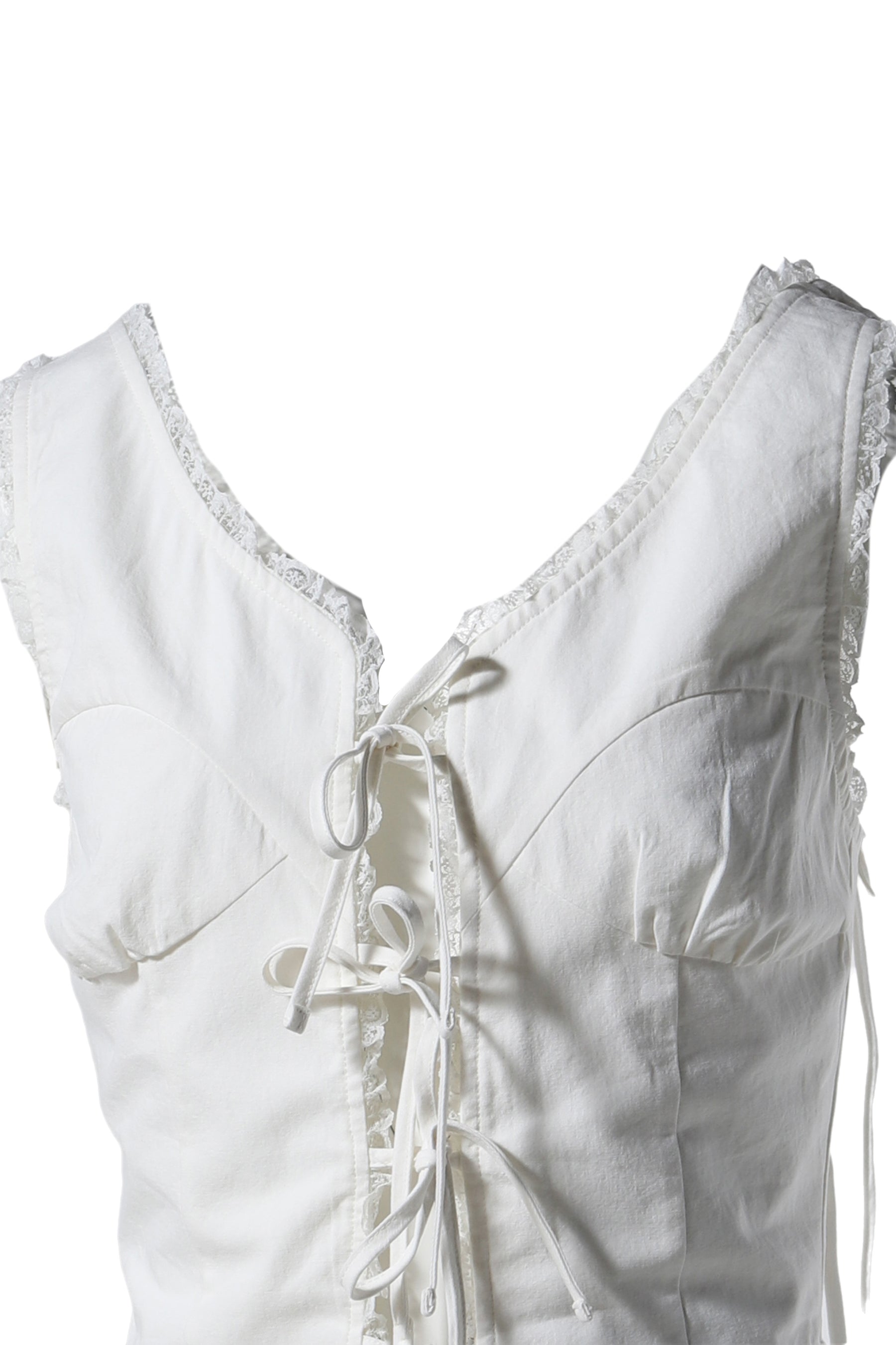 GARDEN SLEEVELESS TOP / WHT