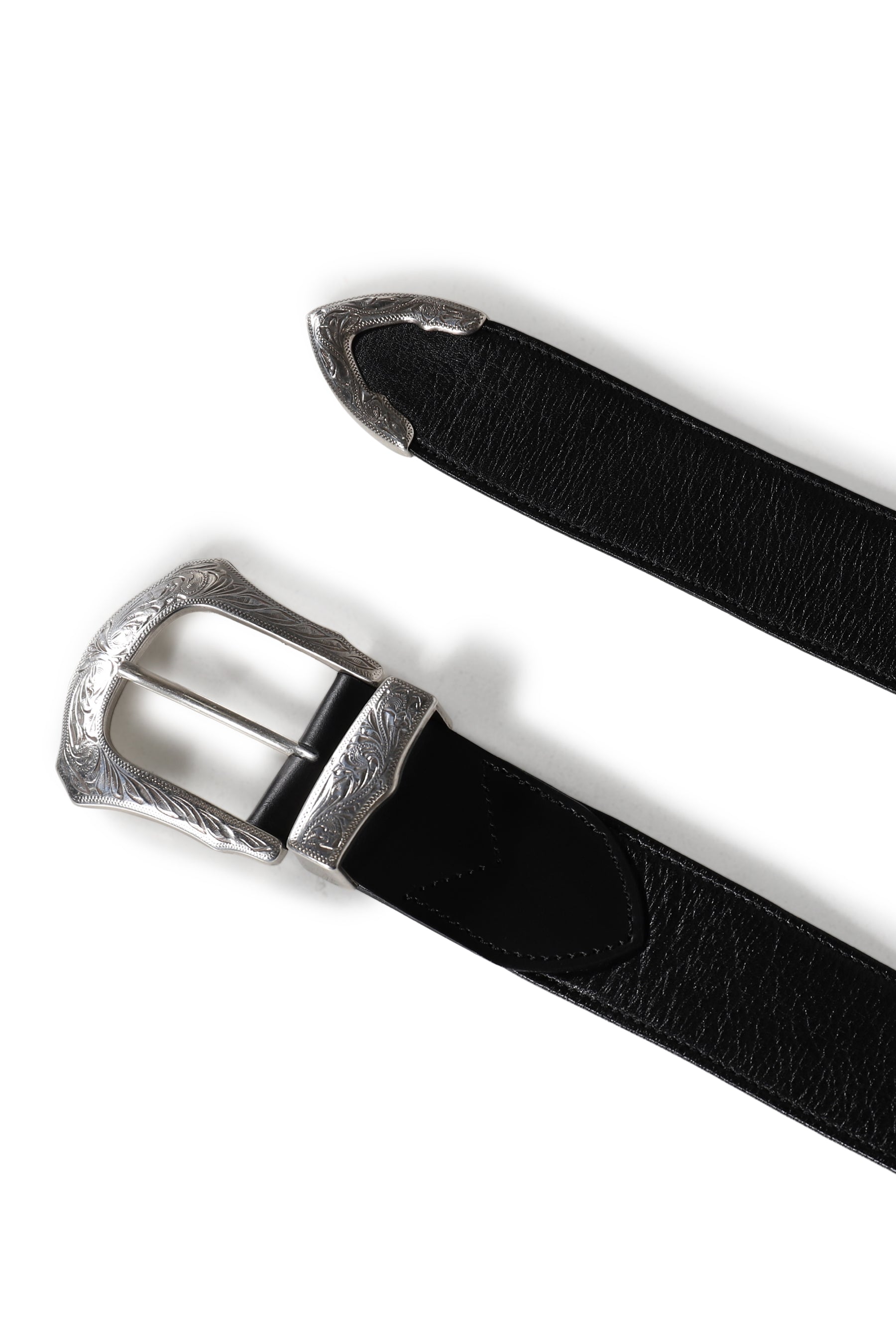 BUCKLE WIDE BELT / BLK