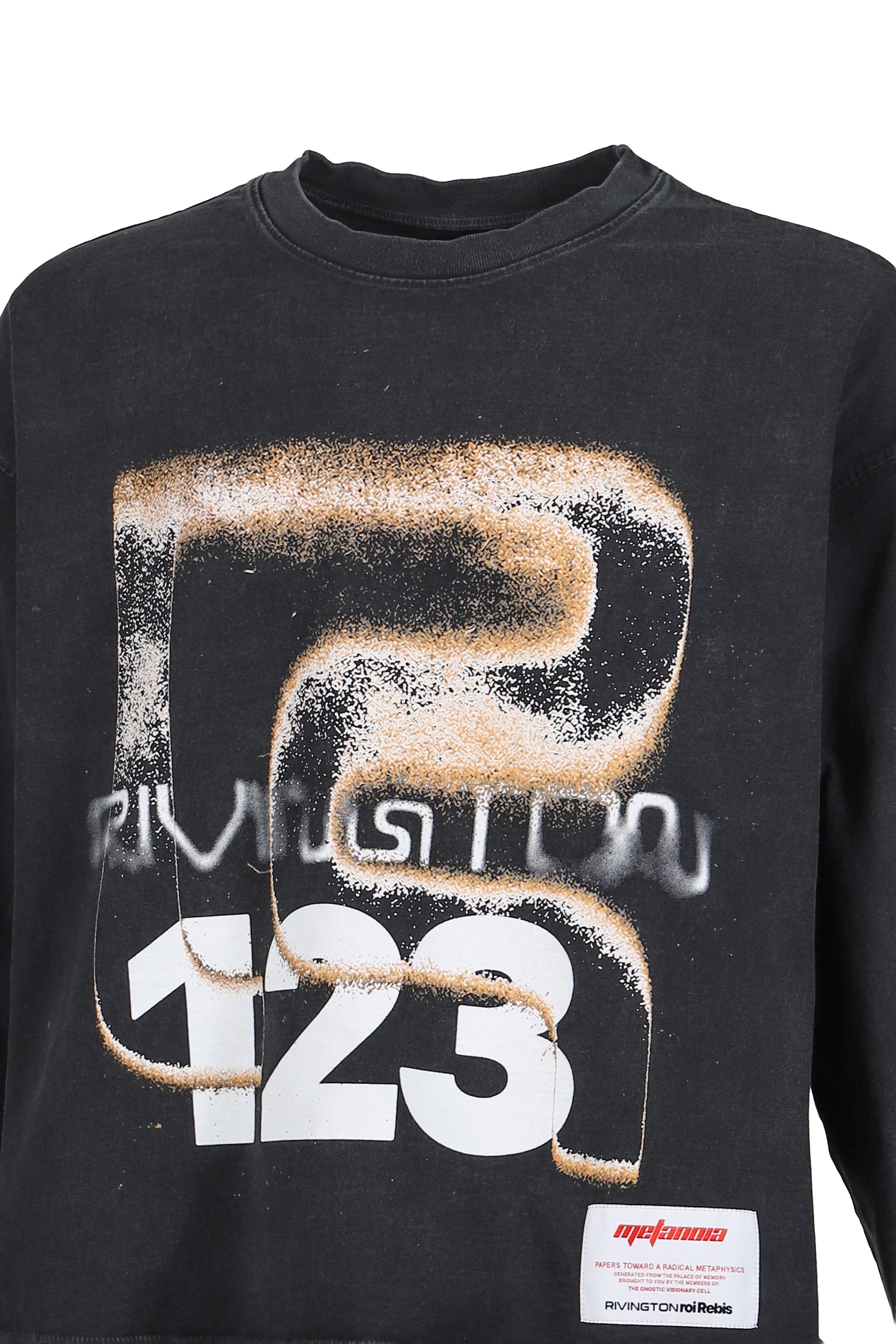 META ALMA CVA LS TEE / VTG BLK / RUST