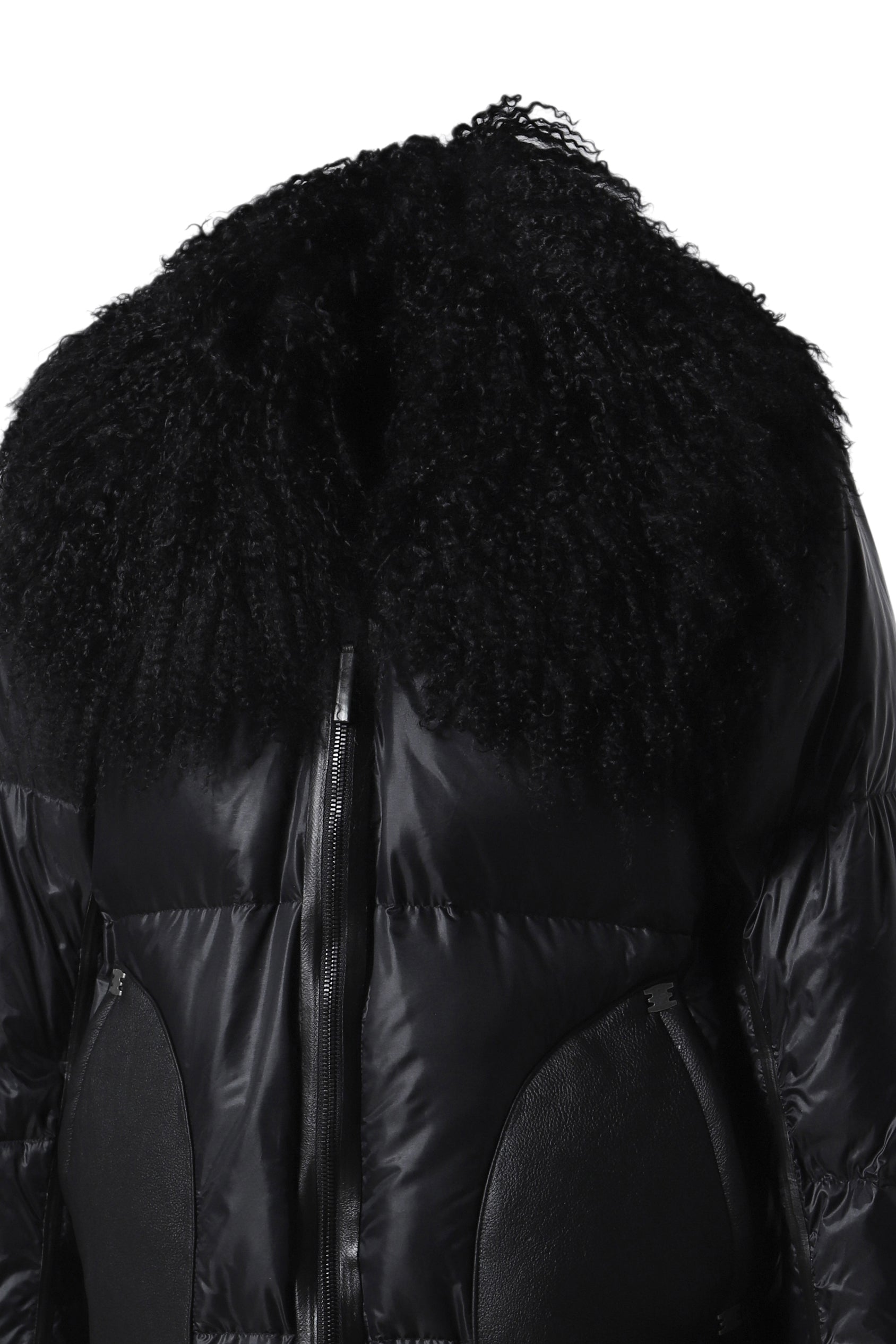 "ARROGANT" LONG DOWN JACKET / BLK