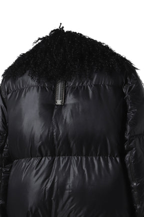 "ARROGANT" LONG DOWN JACKET / BLK