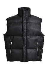 SLEEVELESS PUFFER JACKET / BLK