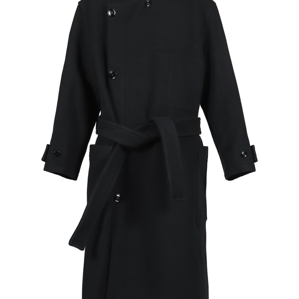美品 LEMAIRE wrap coat black M 0013-01_6d55f0dd-5ed8-48bb-