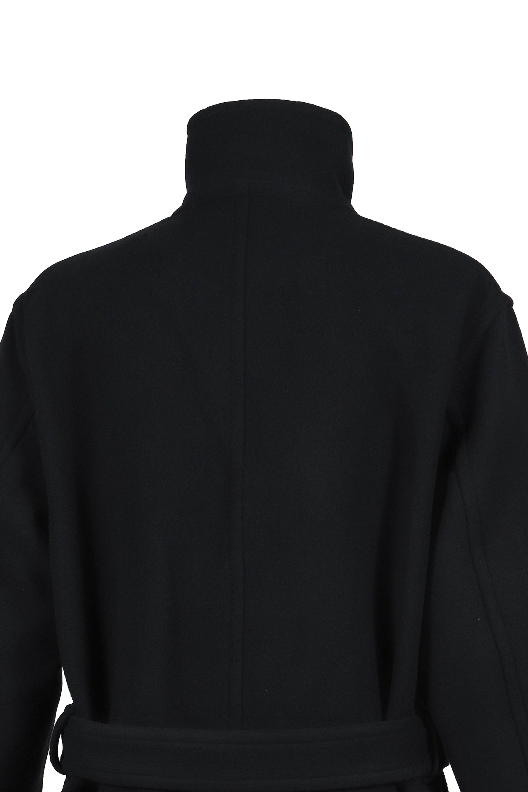 LEMAIRE FW25 WRAP COAT / BLACK - NUBIAN