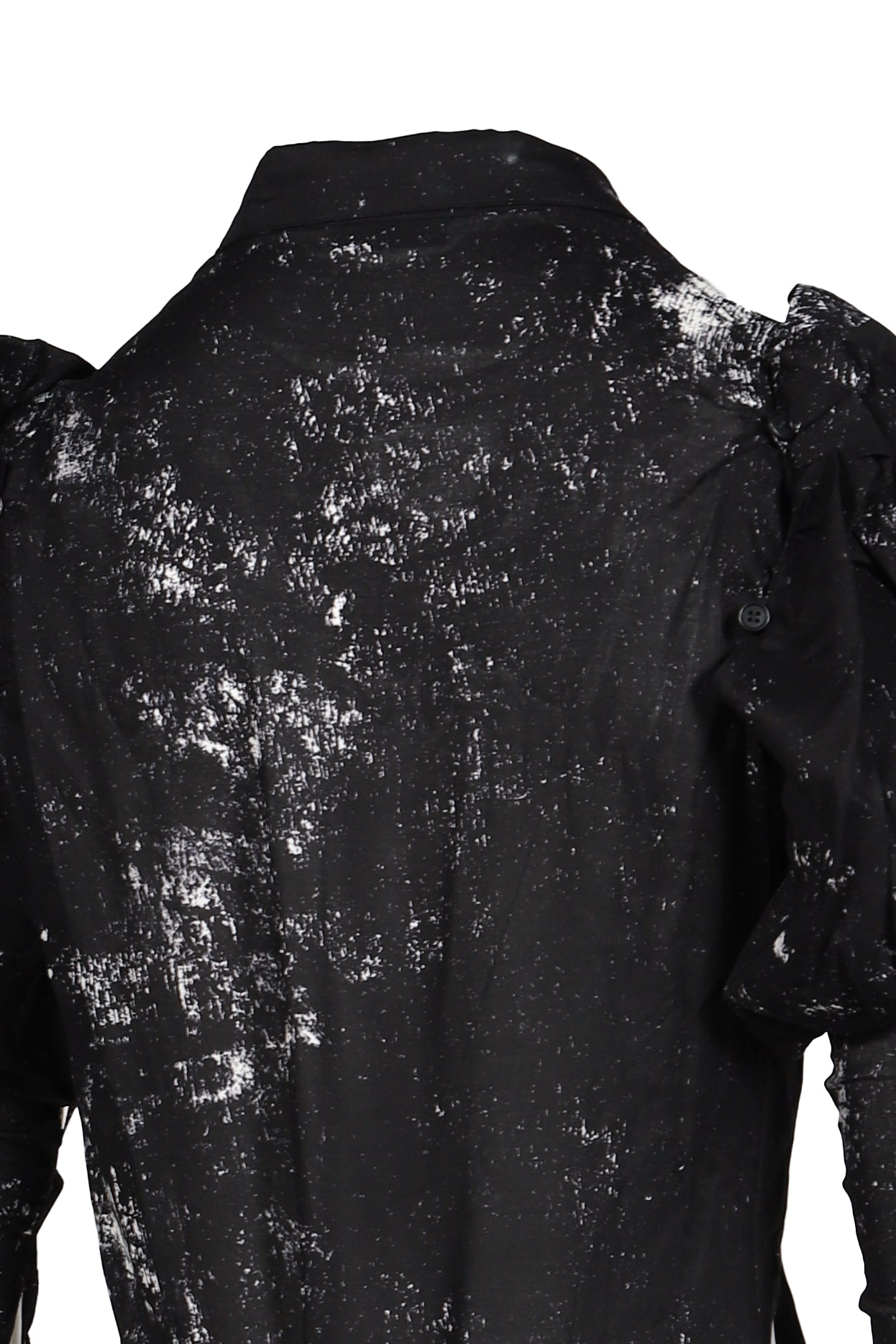 GALAXY PT LACE UP SLEEVE BLOUSE / BLK