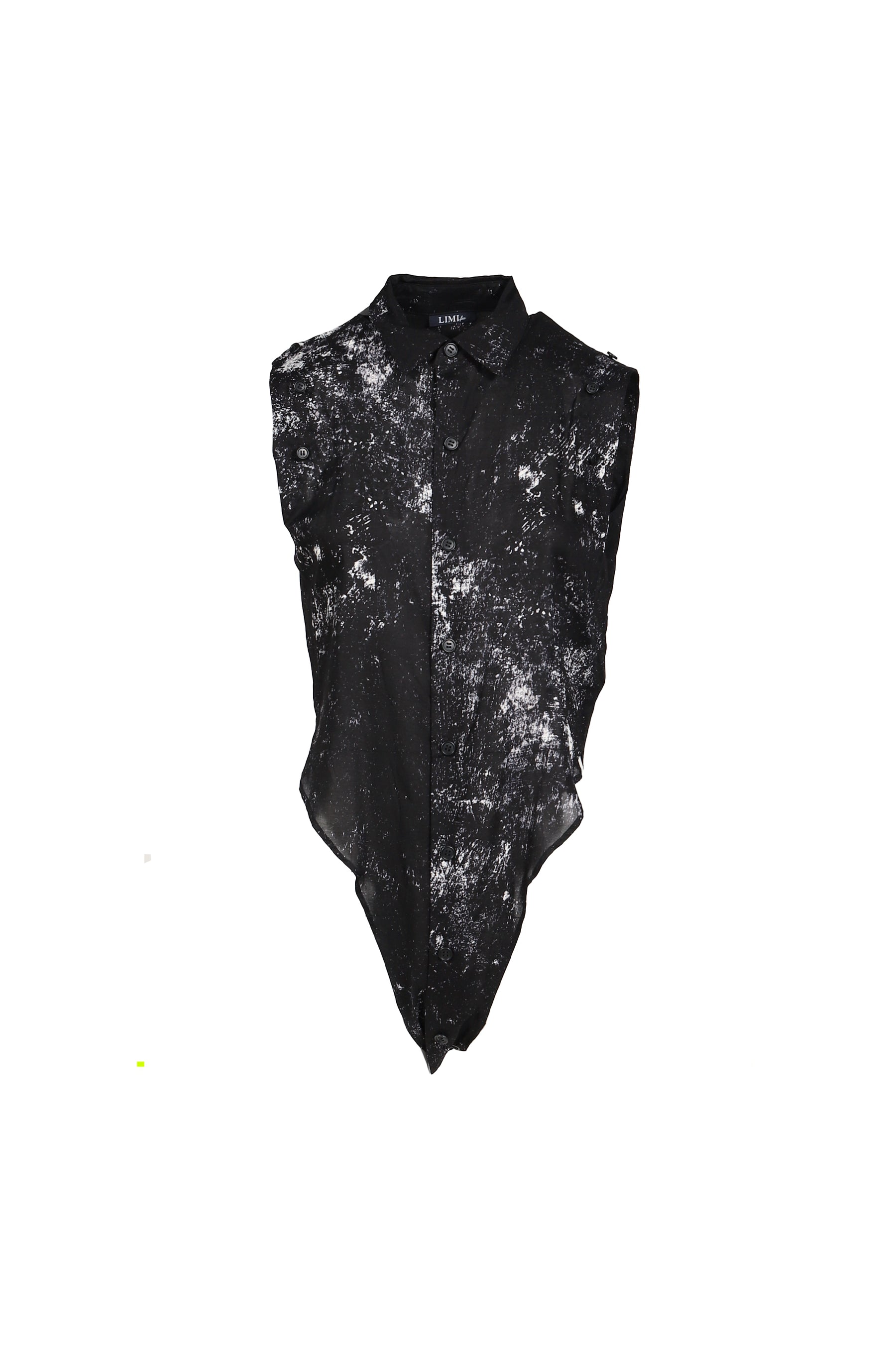 GALAXY PT LACE UP SLEEVE BLOUSE / BLK