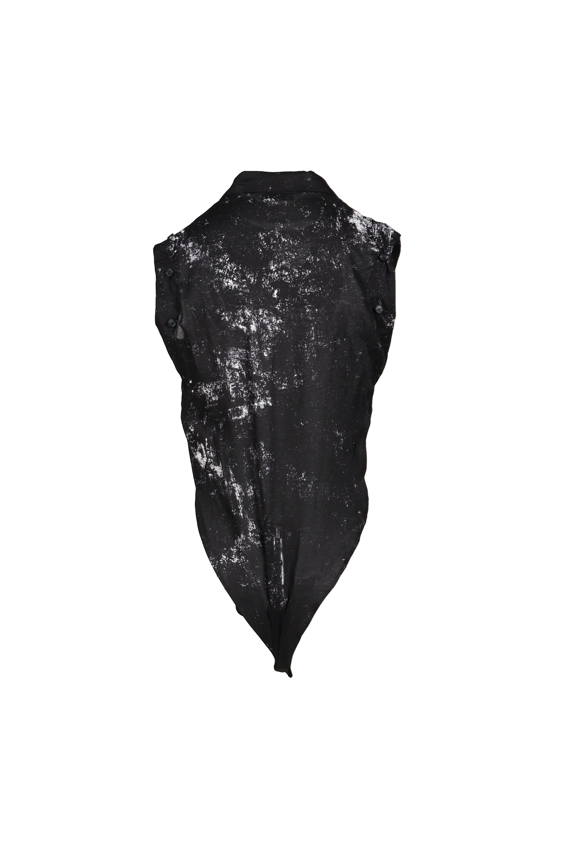 GALAXY PT LACE UP SLEEVE BLOUSE / BLK