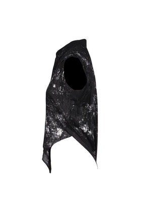 GALAXY PT LACE UP SLEEVE BLOUSE / BLK