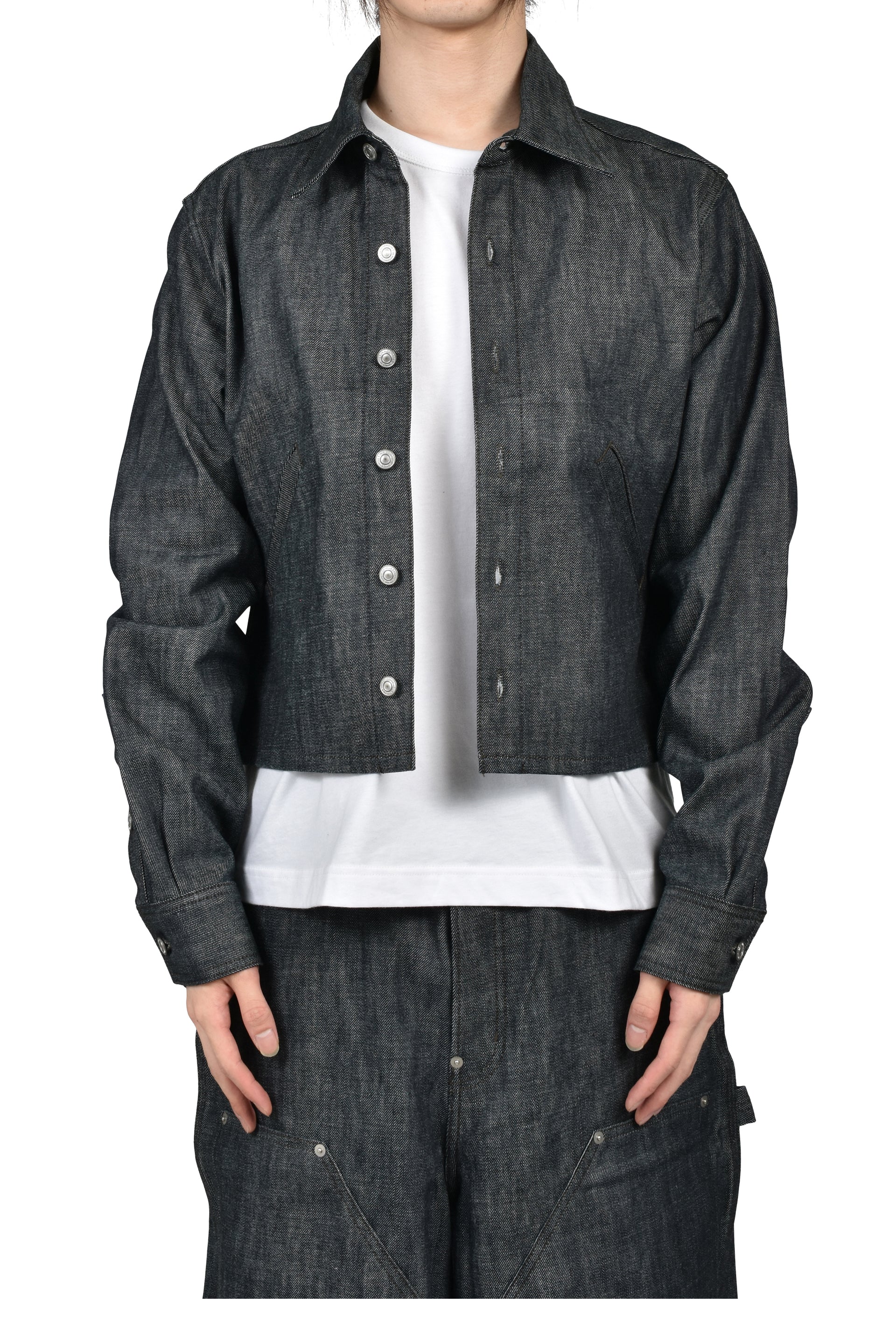 RH CROPPED DENIM SHIRT / RAW IND
