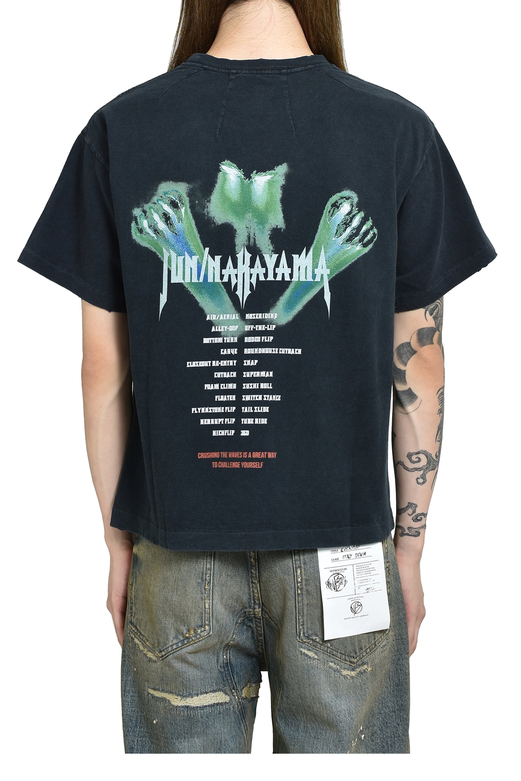 JUN/NAKAYAMA ジュン ナカヤマ FW25 JN T-SHIRTS / BLK - NUBIAN ヌビアン