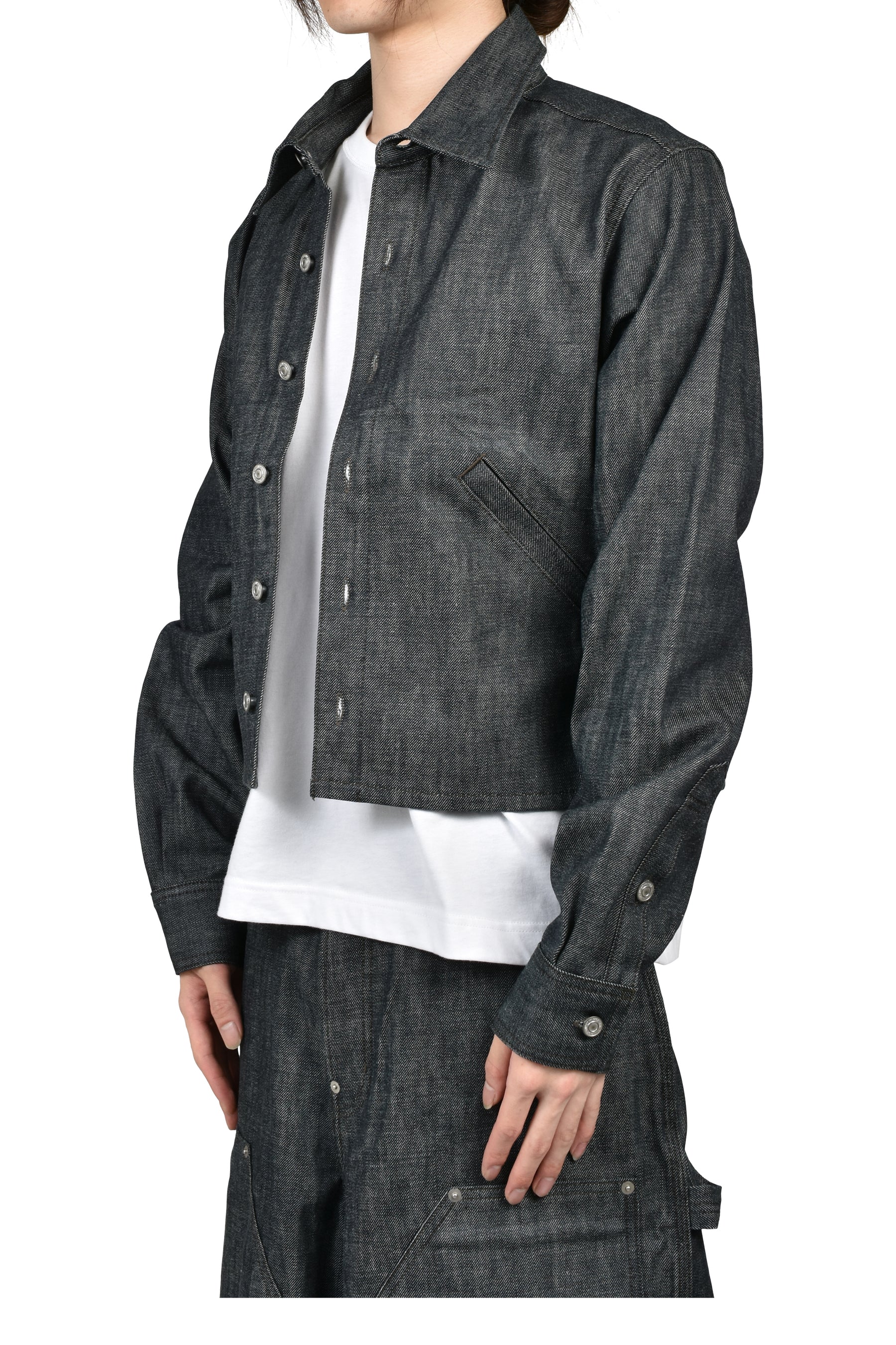 RH CROPPED DENIM SHIRT / RAW IND