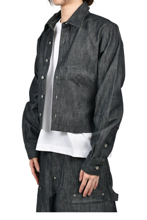RH CROPPED DENIM SHIRT / RAW IND
